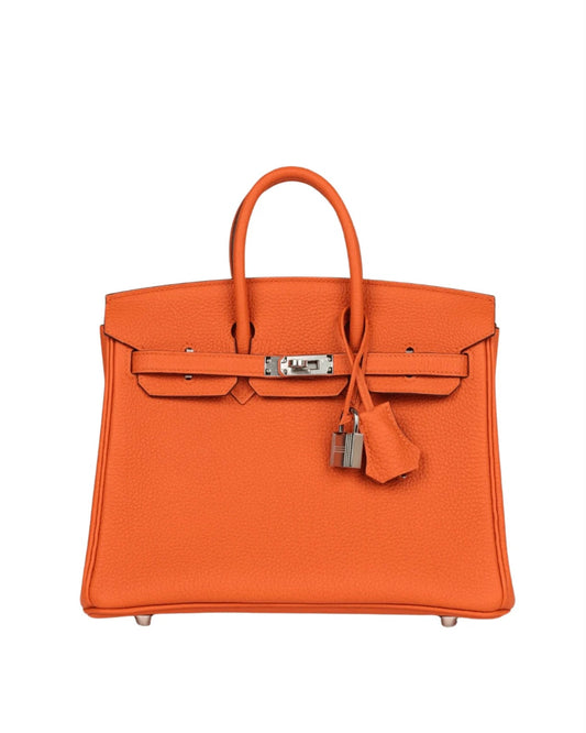 HERMES - BIRKIN 25 ORANGE TOGO PHW