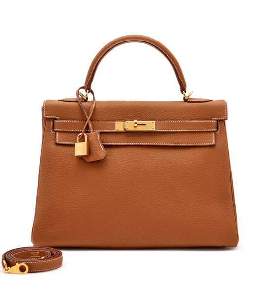 HERMES- KELLY 32 GOLD ON GOLD  GHW