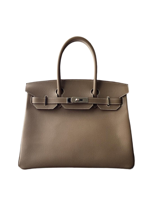 HERMES- BIRKIN 30 ETOUPE EPSOM PHW