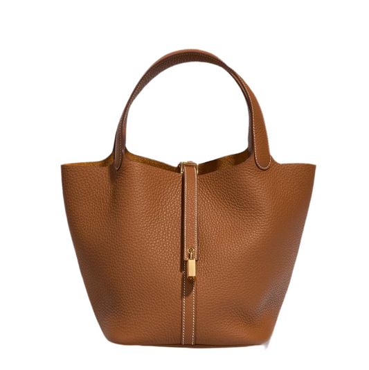 HERMES - PICOTIN 22 TAURILLON CLEMENCE GOLD WITH GOLD HARDWARE