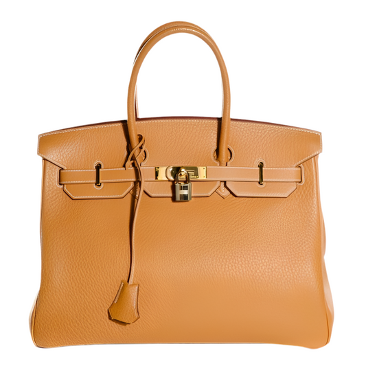 HERMES - BIRKIN 35 GOLD FJORD GOLD HARDWARE