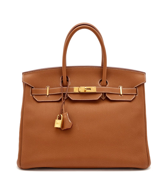 HERMES - BIRKIN 35 GOLD ON GOLD TOGO GHW