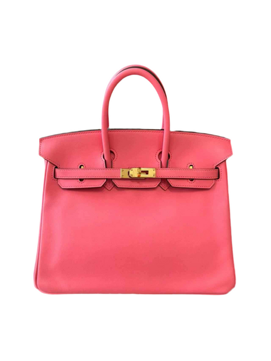 HERMES - BIRKIN 25 ROSE AZALEE SWIFT LEATHER GHW