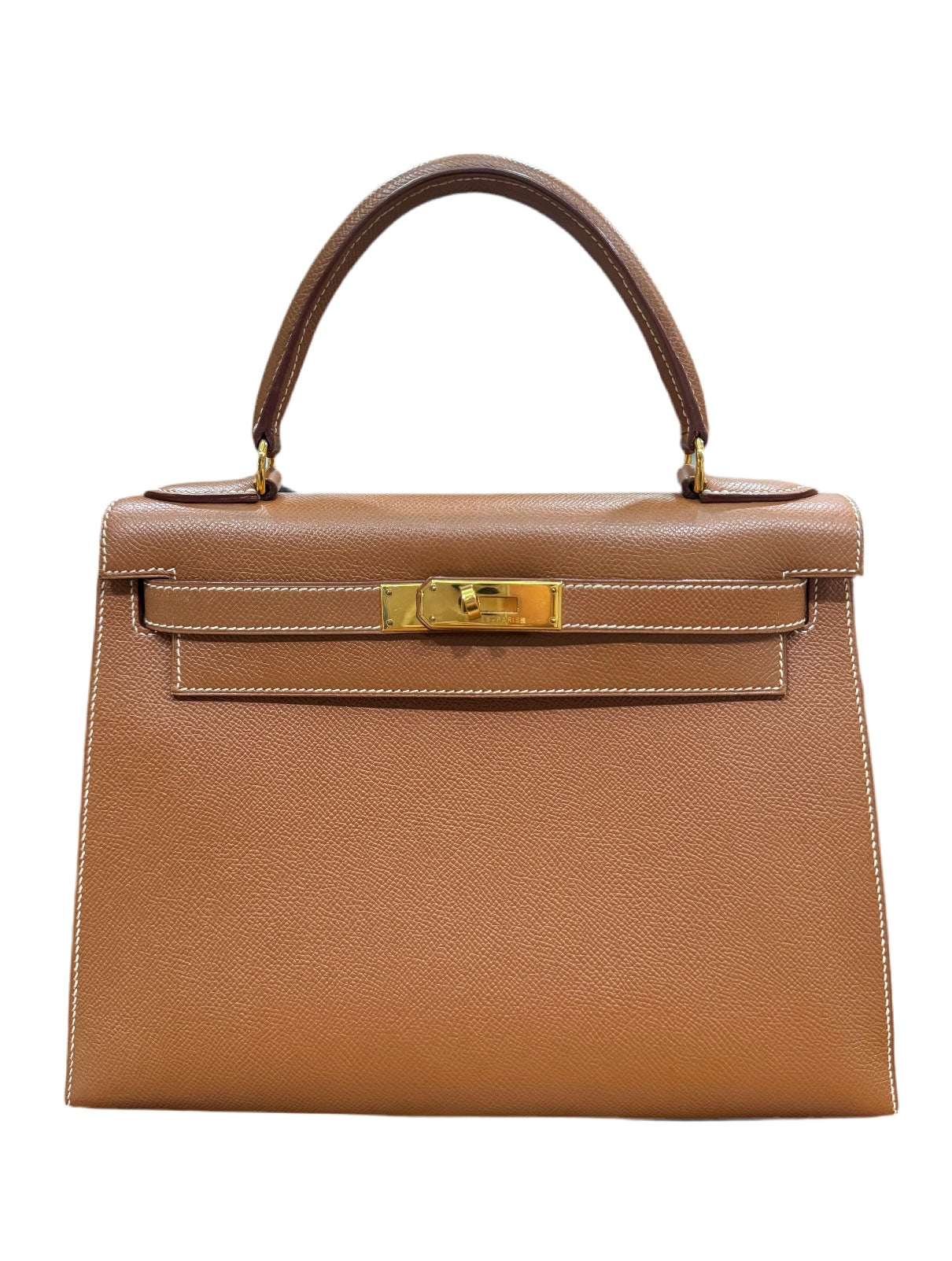 HERMES- KELLY 28 EPSOM SELLIER GOLD GHW