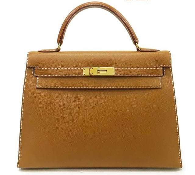 HERMES - KELLY 32 EPSOM SELLIER GOLD ON GOLD GHW